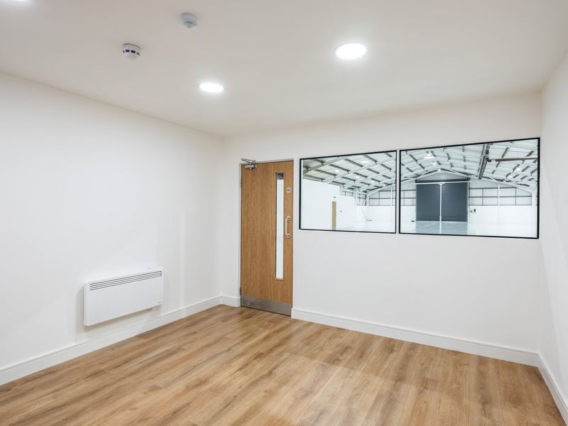 Office space inside the unit